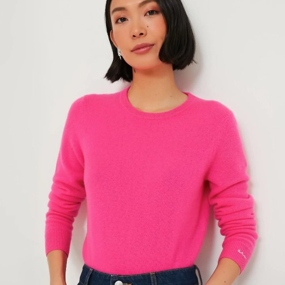 J. Crew Tippi Sweater Merino Wool Radiant Fuchsia Size S - Picture 1 of 7